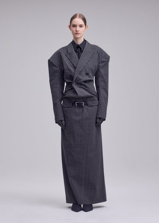 ALLOW(STRIPE)、ウィメンズ_ワンピース、着用画像1