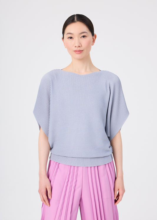 TOWER KNIT STRETCH PLEATS、ウィメンズ_トップス_トップ、着用画像1