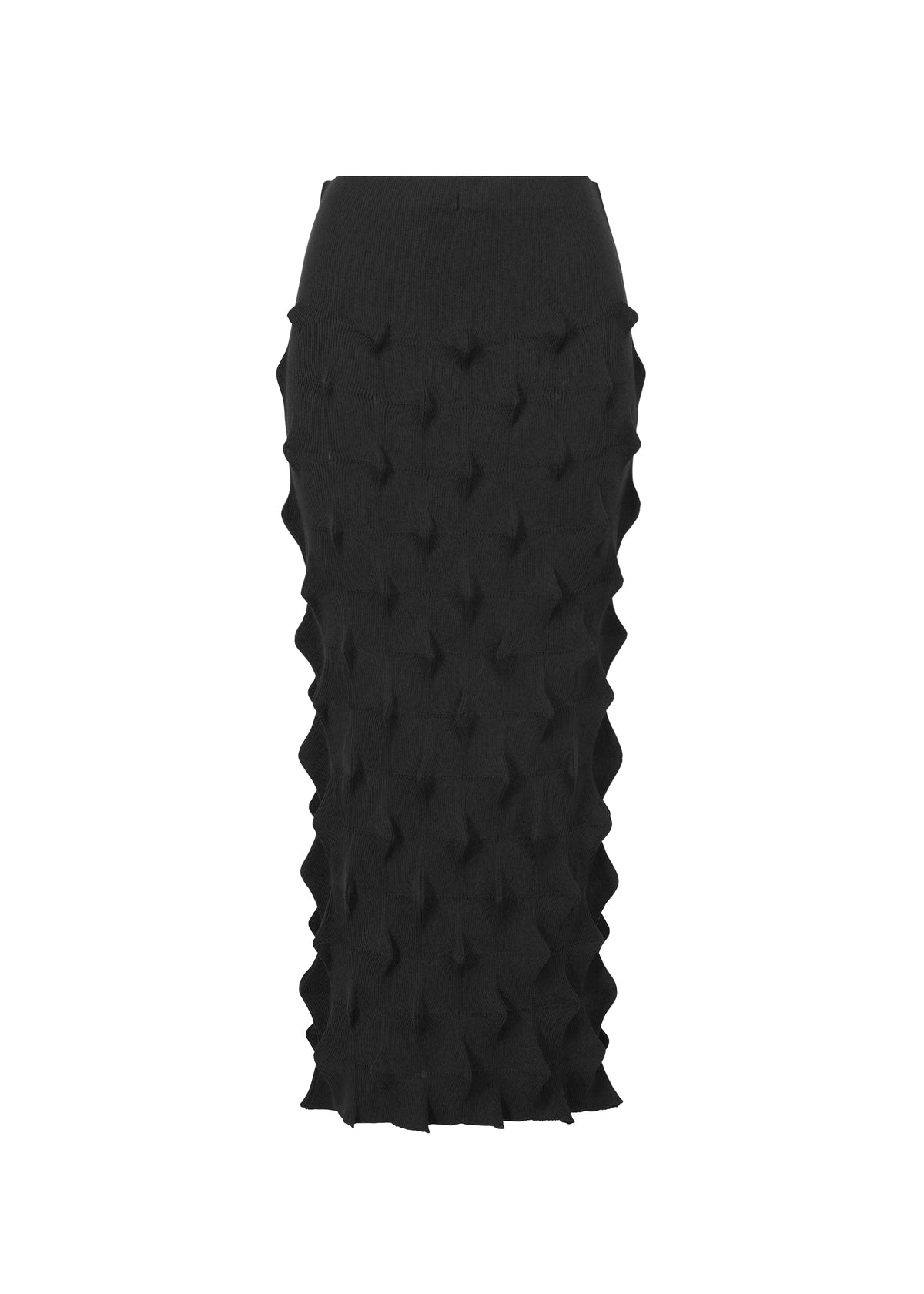 ZIG ZAG KNIT、ウィメンズ_スカート、ブラック