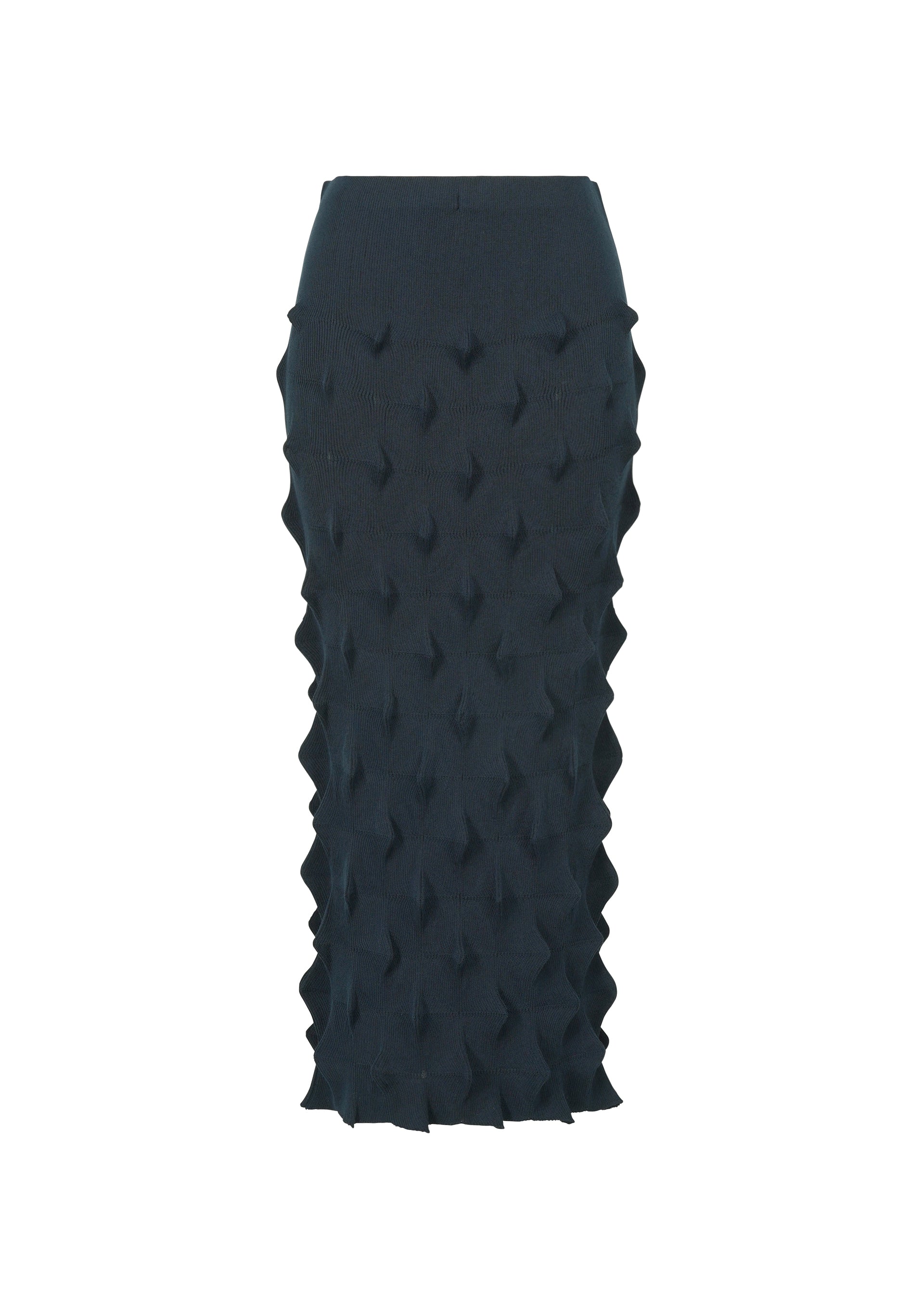 ZIG ZAG KNIT、ウィメンズ_スカート、ネイビー