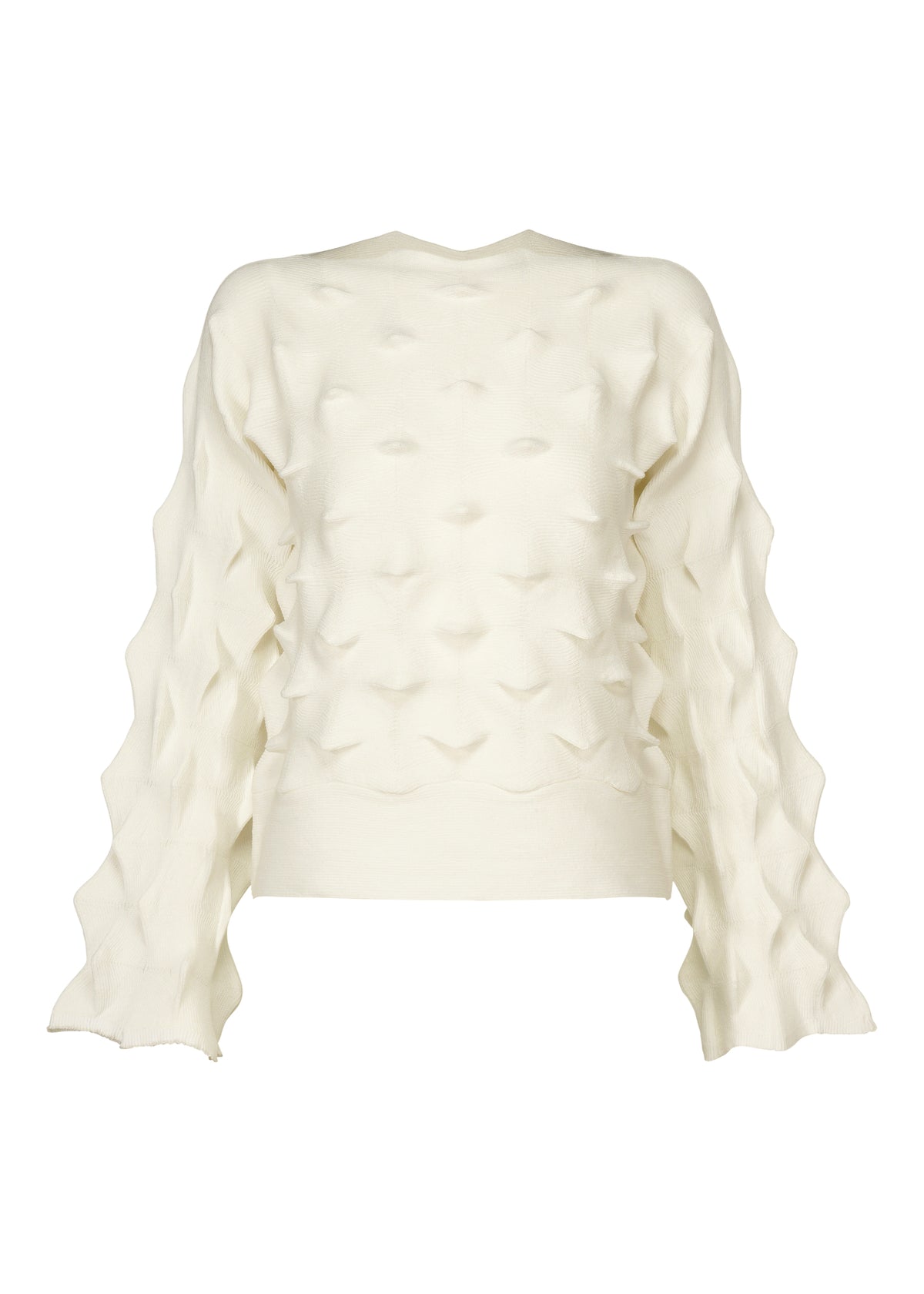 ZIG ZAG KNIT、ウィメンズ_トップス_トップ、ホワイト