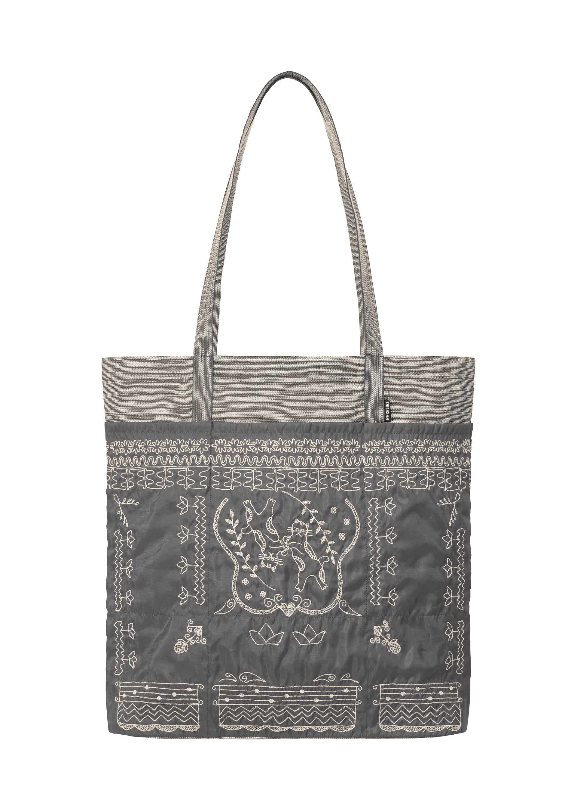 POCKET TOTE、バッグ&財布_トートバッグ、グレー