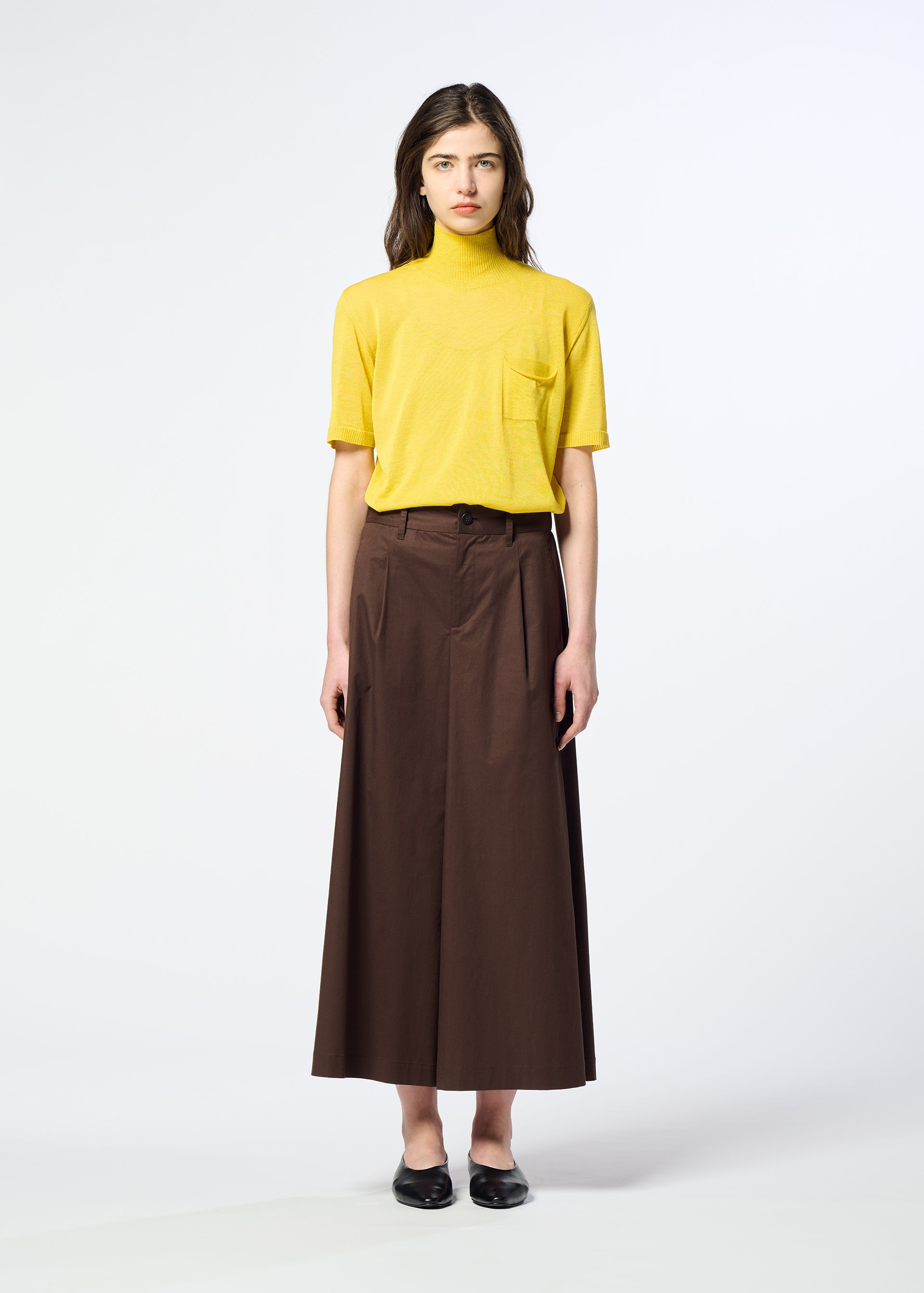COTTON STRETCH BOTTOM、ウィメンズ_パンツ、着用画像1