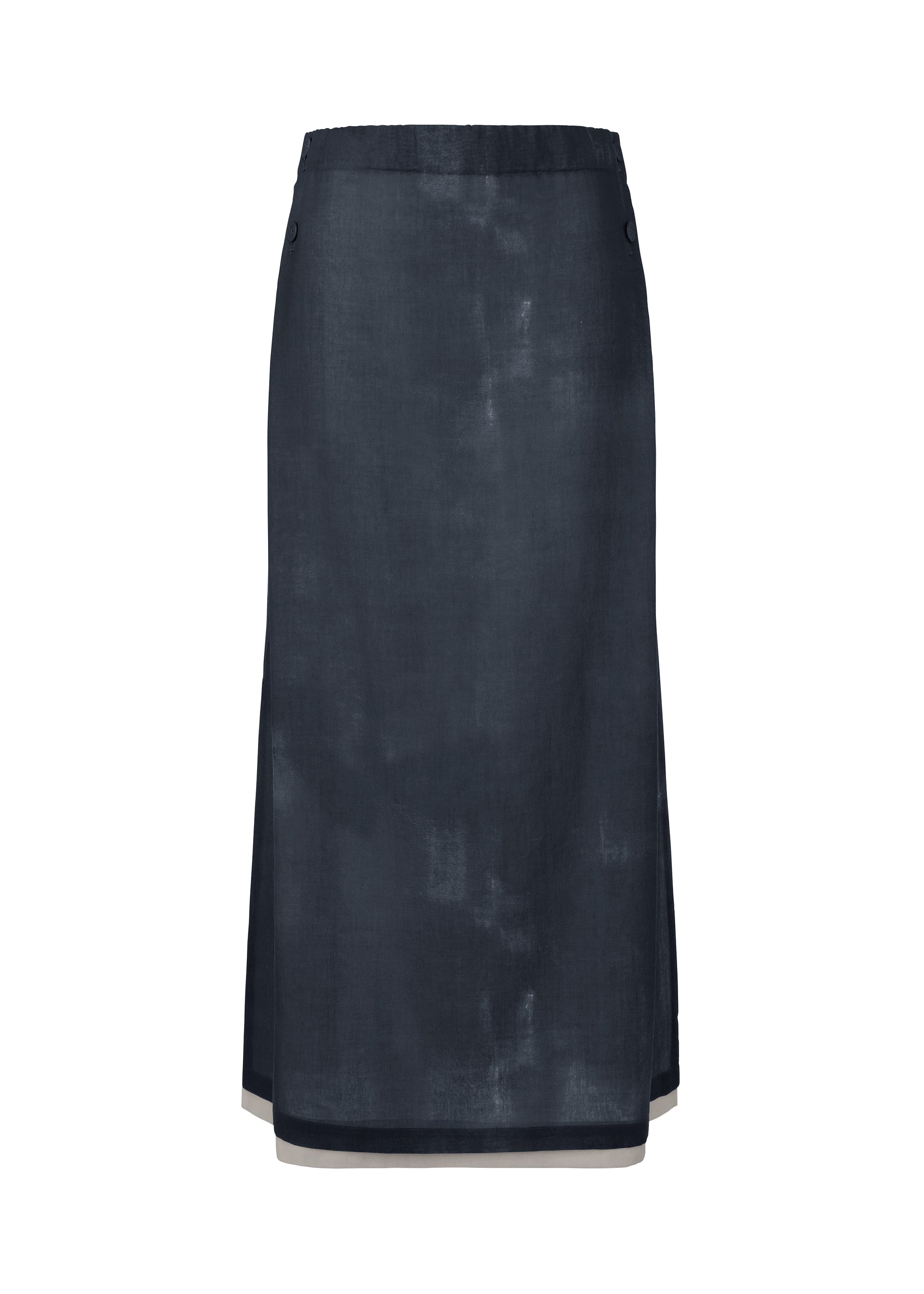 WALL WHITE HEM、ウィメンズ_スカート、ネイビー