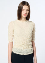KUMO SHIBORI KNIT SHEER、ウィメンズ_トップス_トップ、着用画像4