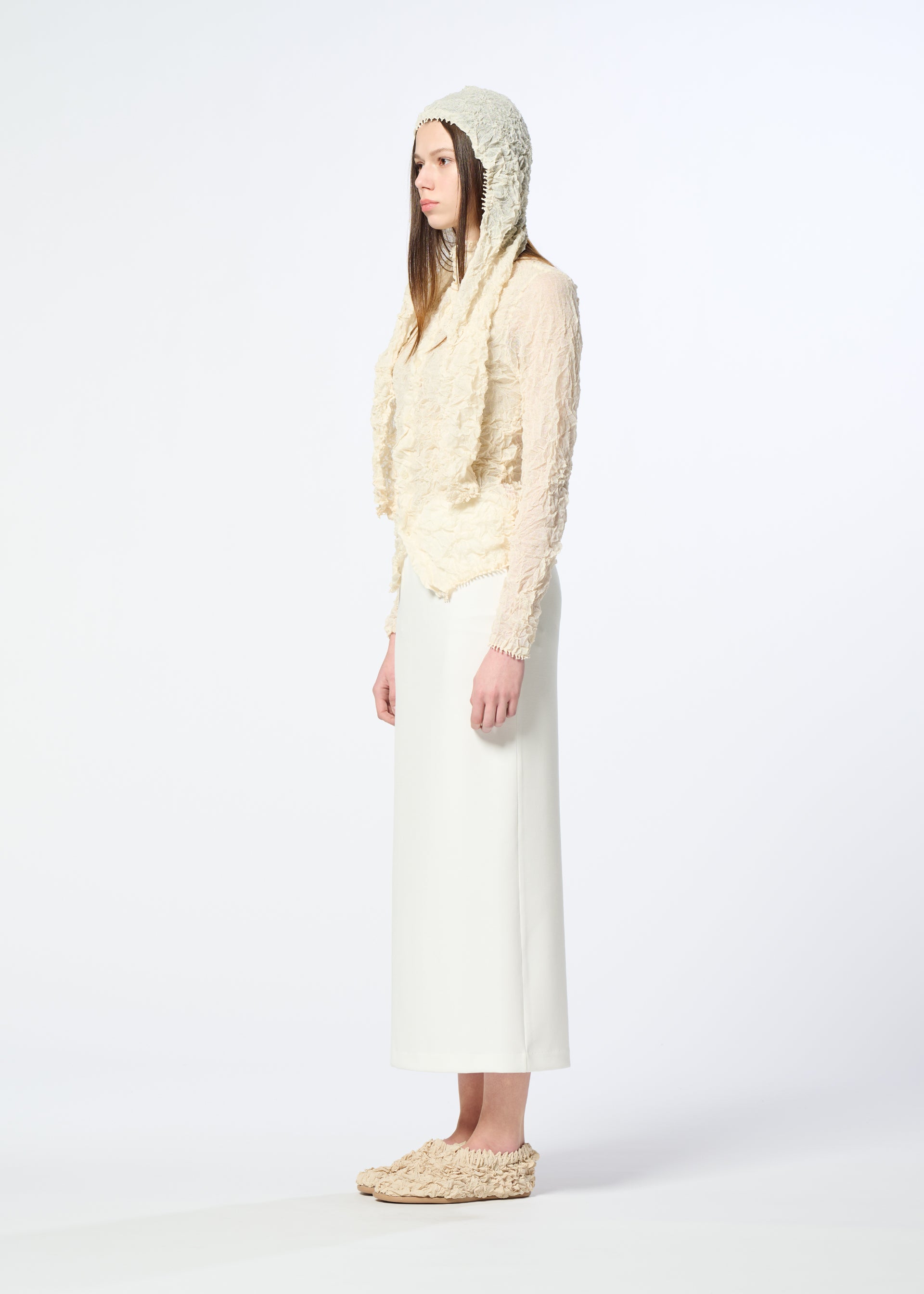 KUMO SHIBORI KNIT SHEER、ウィメンズ_トップス_カーディガン、着用画像2
