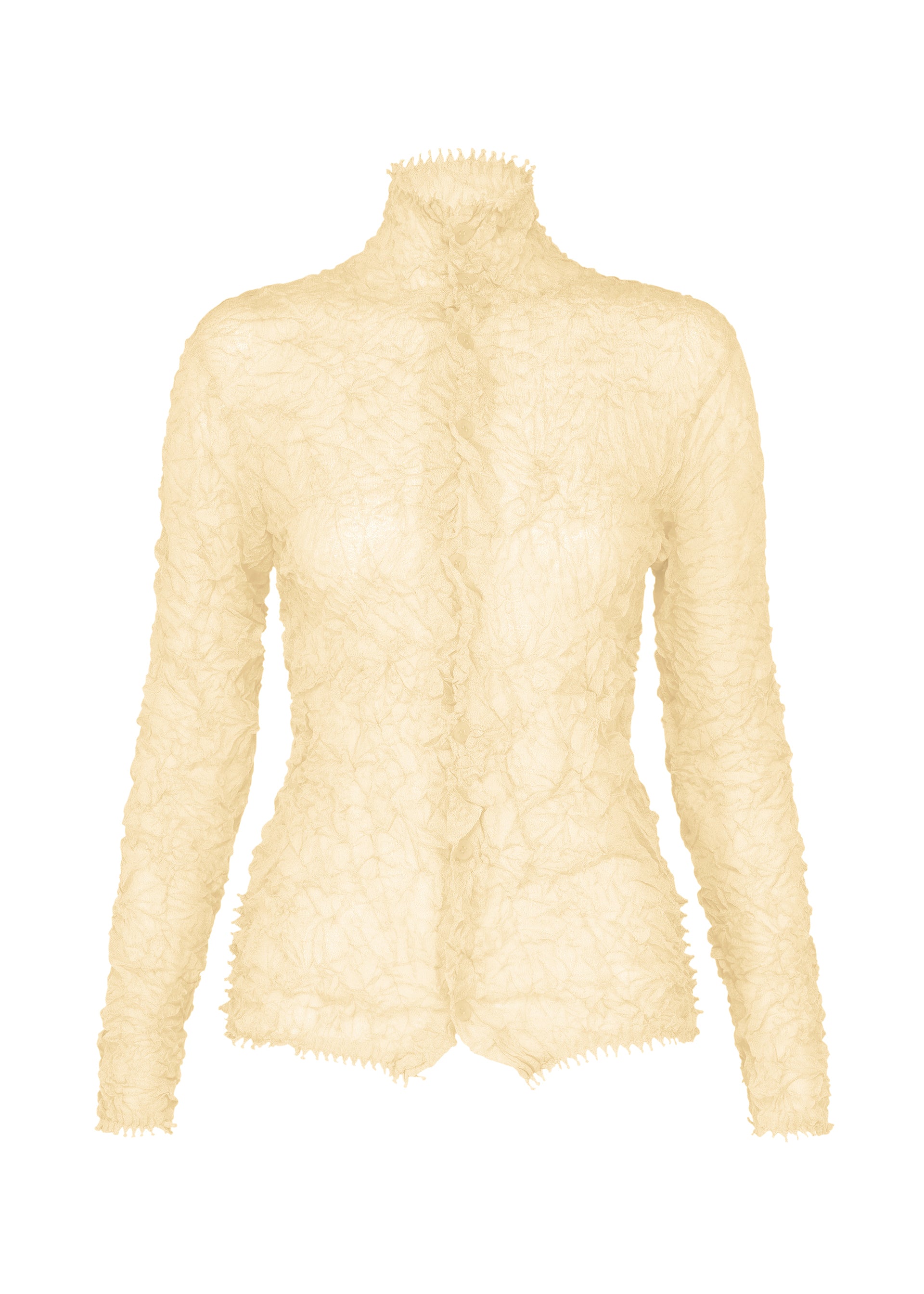 KUMO SHIBORI KNIT SHEER、ウィメンズ_トップス_カーディガン、ホワイト