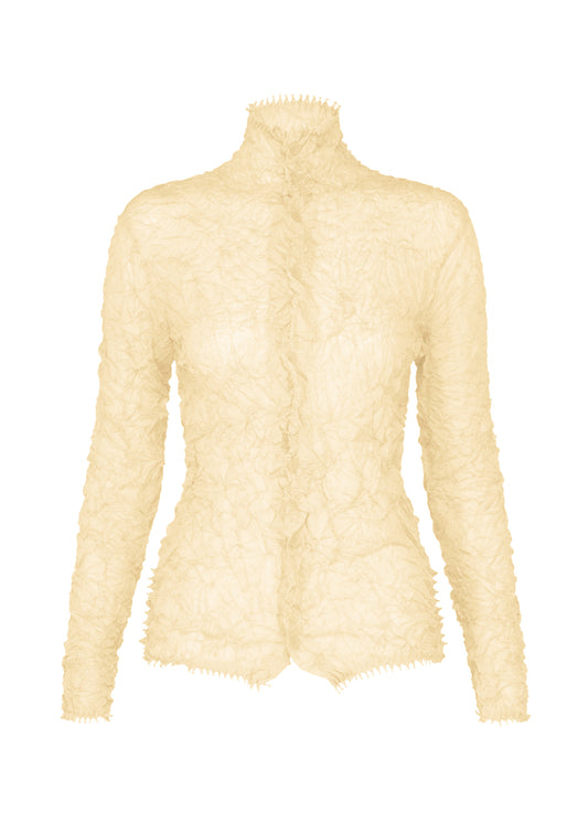 KUMO SHIBORI KNIT SHEER、ウィメンズ_トップス_カーディガン、ホワイト