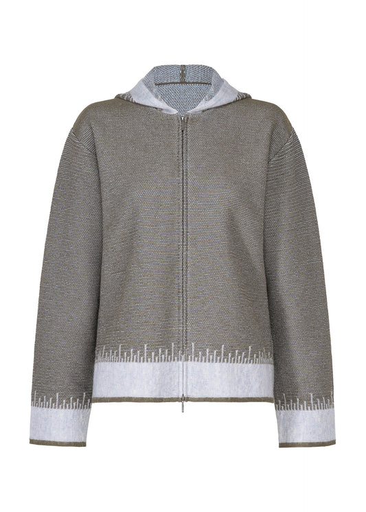 JAGGED HEM、ウィメンズ_トップス_カーディガン、グレー