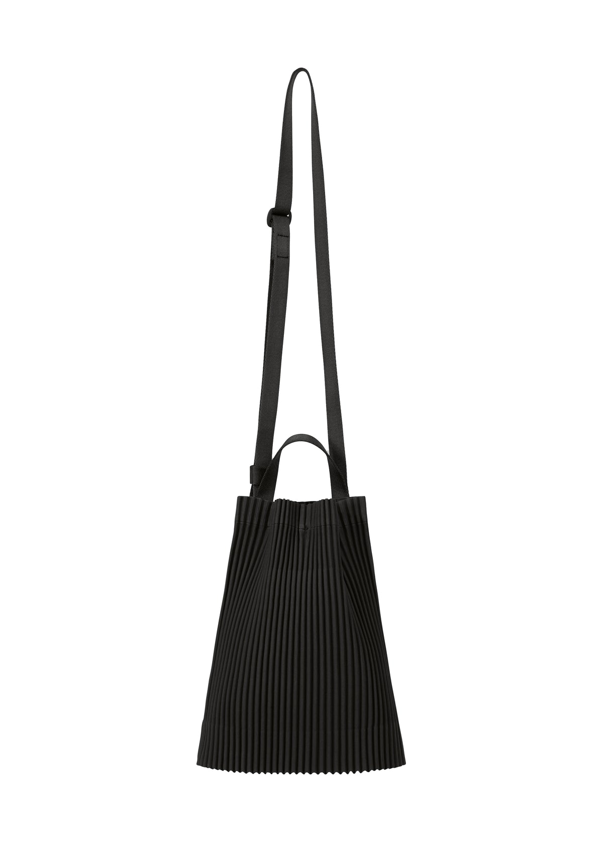 DRAWSTRING PLEATS BAG、バッグ&財布_ショルダーバッグ、ブラック