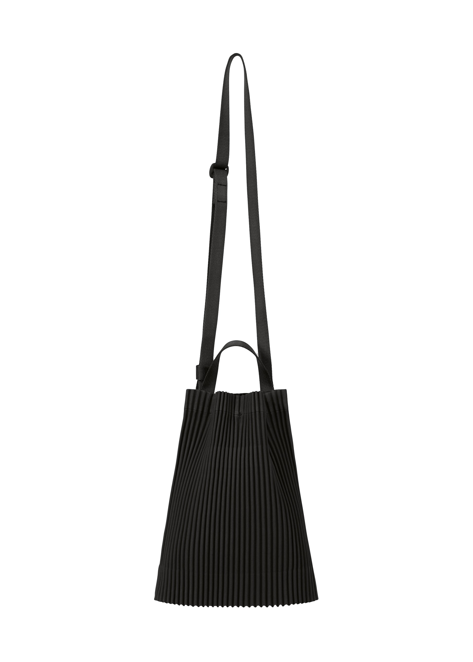 DRAWSTRING PLEATS BAG、バッグ&財布_ショルダーバッグ、ブラック
