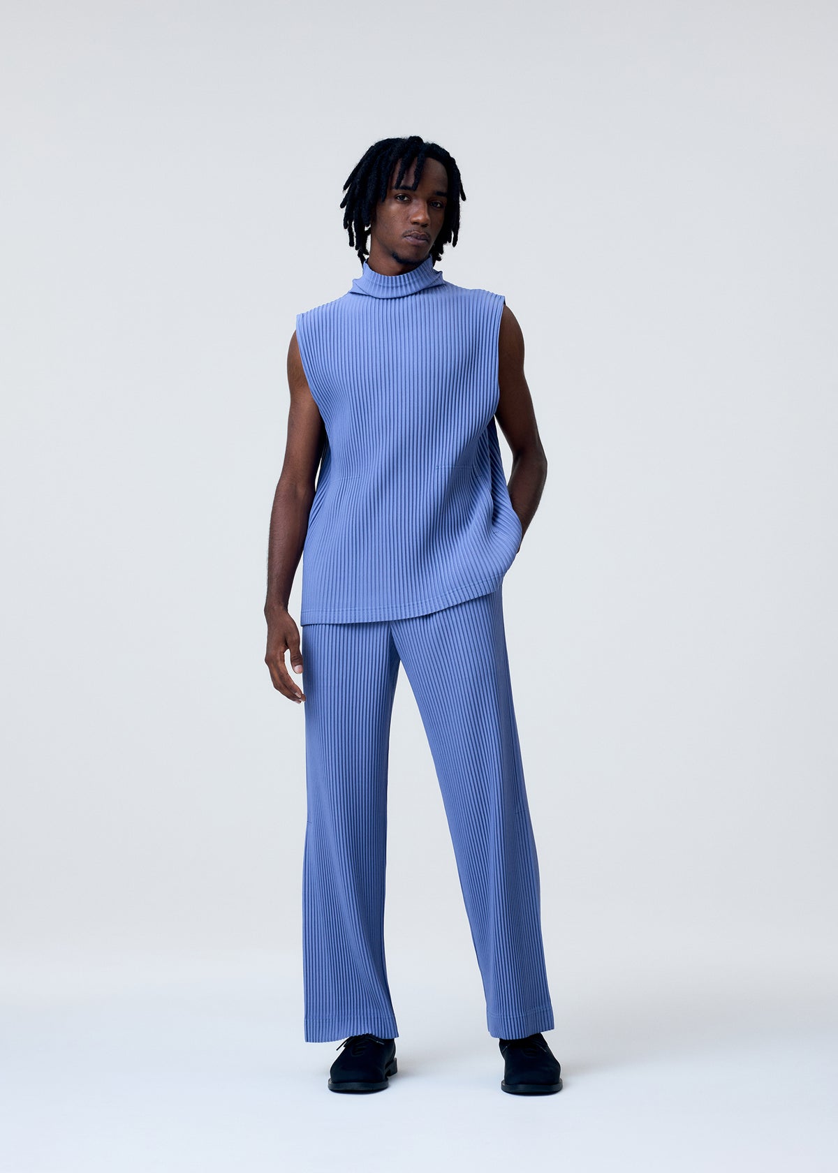 TAILORED PLEATS 1、メンズ_パンツ、着用画像1