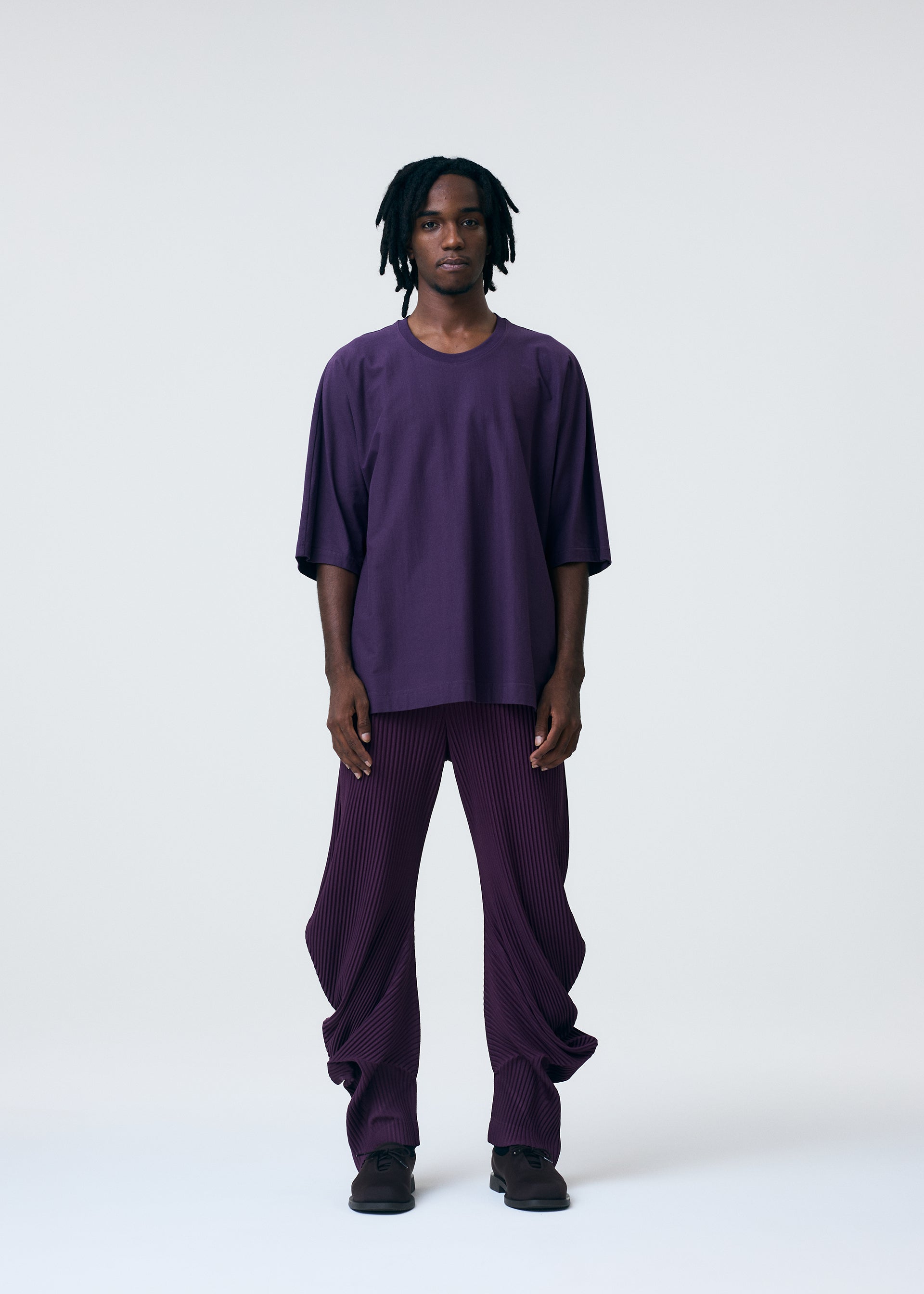 PLEATS BOTTOMS 1、メンズ_パンツ、着用画像1