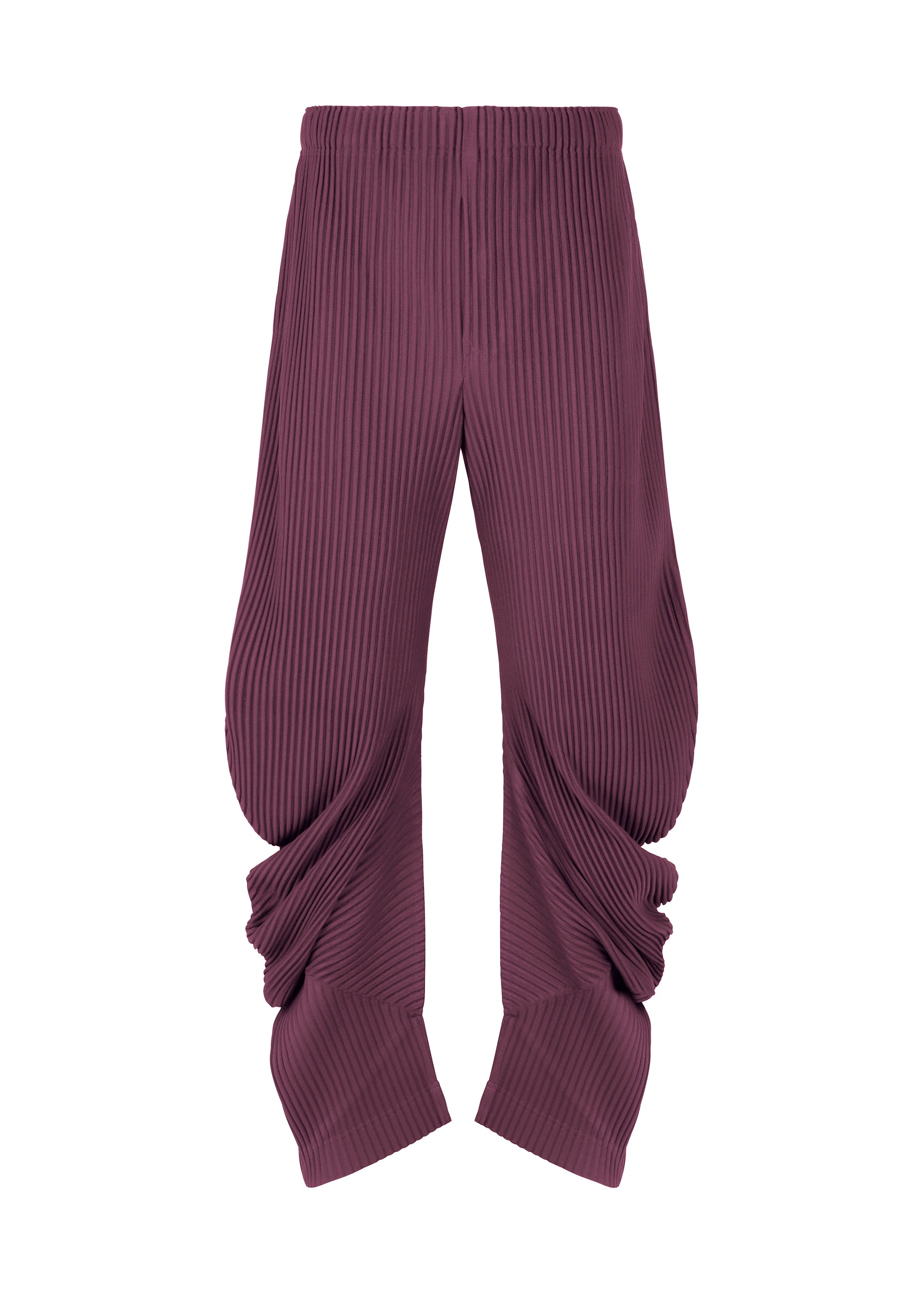 PLEATS BOTTOMS 1、メンズ_パンツ、パープル