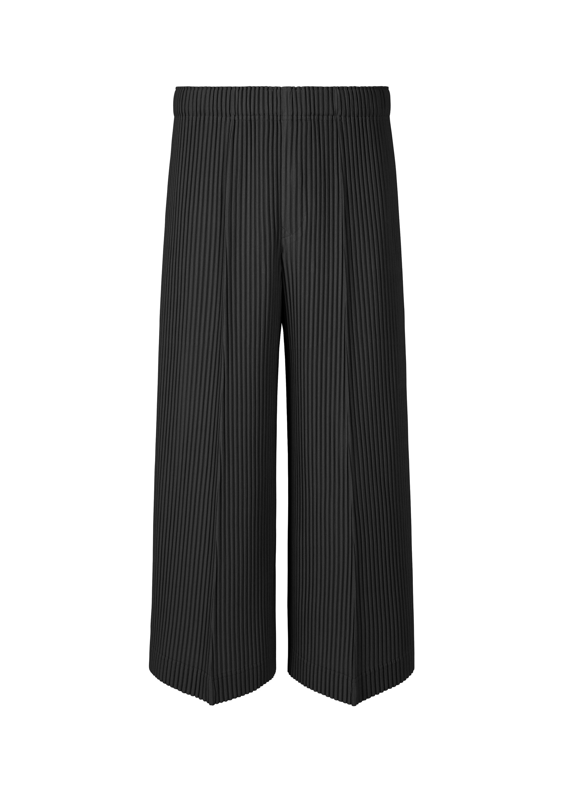 PLEATS BOTTOMS 2、メンズ_パンツ、ブラック