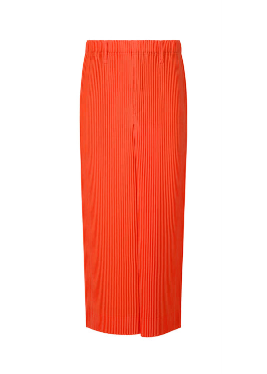 COLORFUL PLEATS BOTTOMS、メンズ_スカート、オレンジ