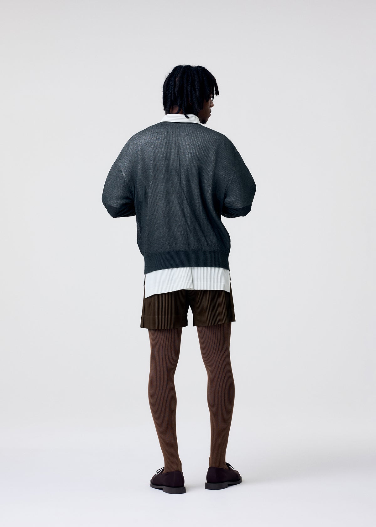 KNIT UNRAVELED、メンズ_ニット、着用画像2