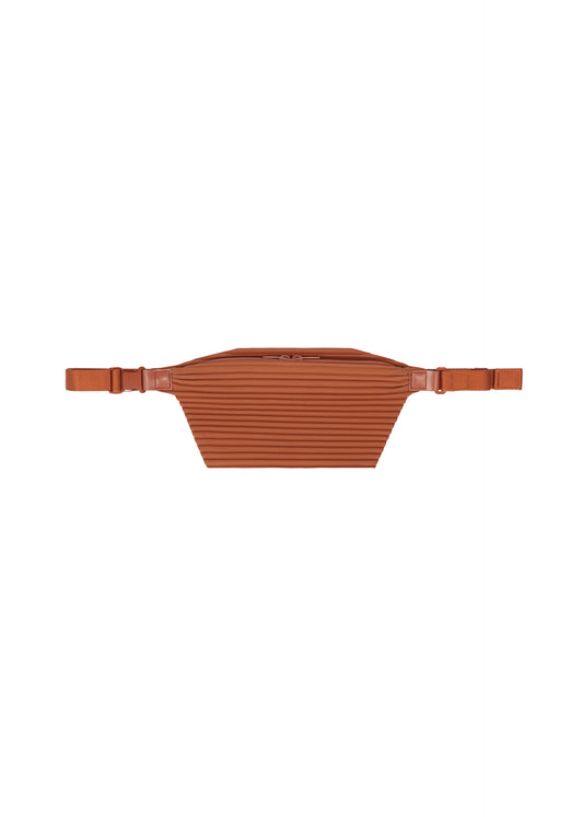 PLEATS SLIM BAG、バッグ&財布_ショルダーバッグ、オレンジ