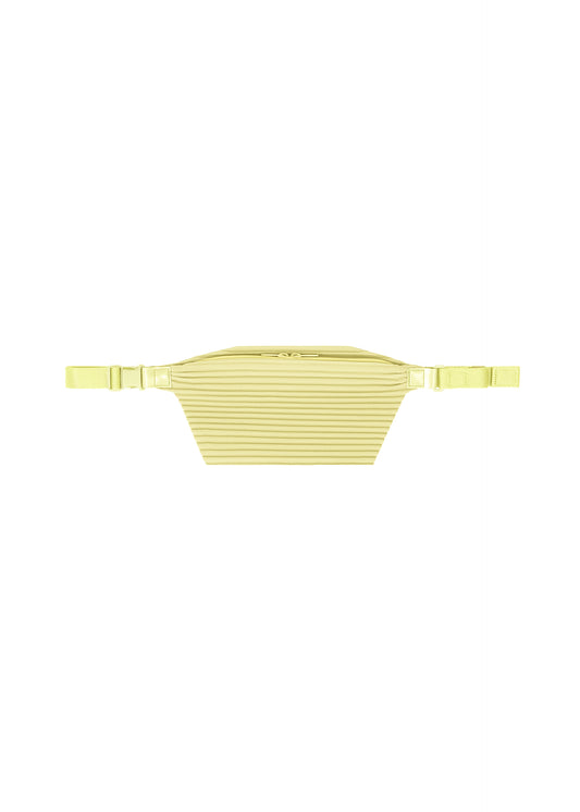 PLEATS SLIM BAG、バッグ&財布_ショルダーバッグ、イエロー