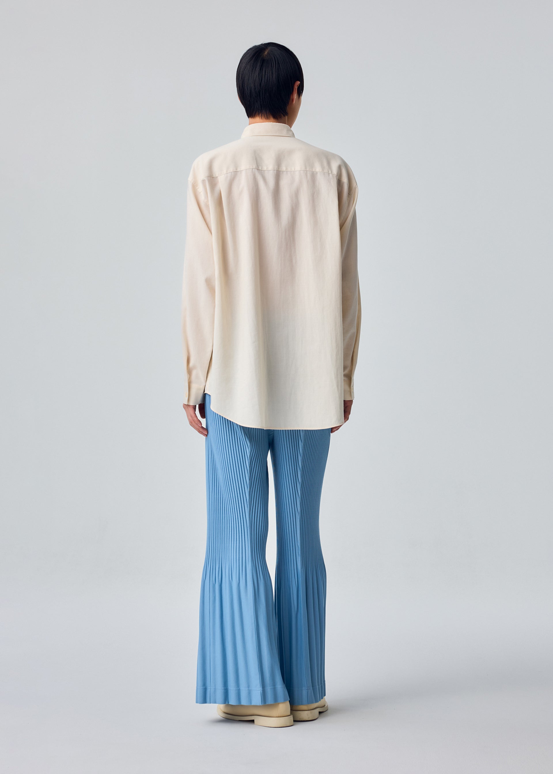 PLEATS BOTTOMS 1、メンズ_パンツ、着用画像2
