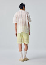 LACE GRID PLEATS、メンズ_トップス_シャツ、着用画像2