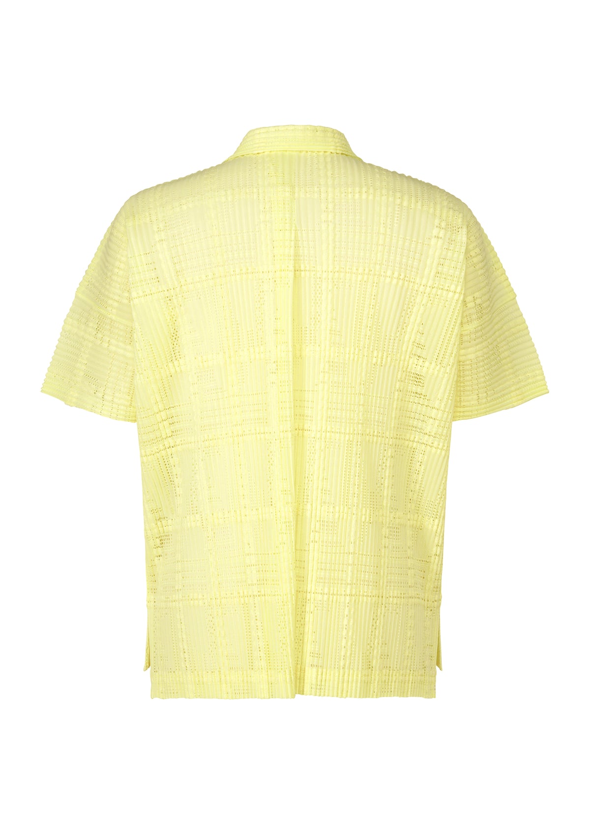 LACE GRID PLEATS、メンズ_トップス_シャツ、ディテール画像1