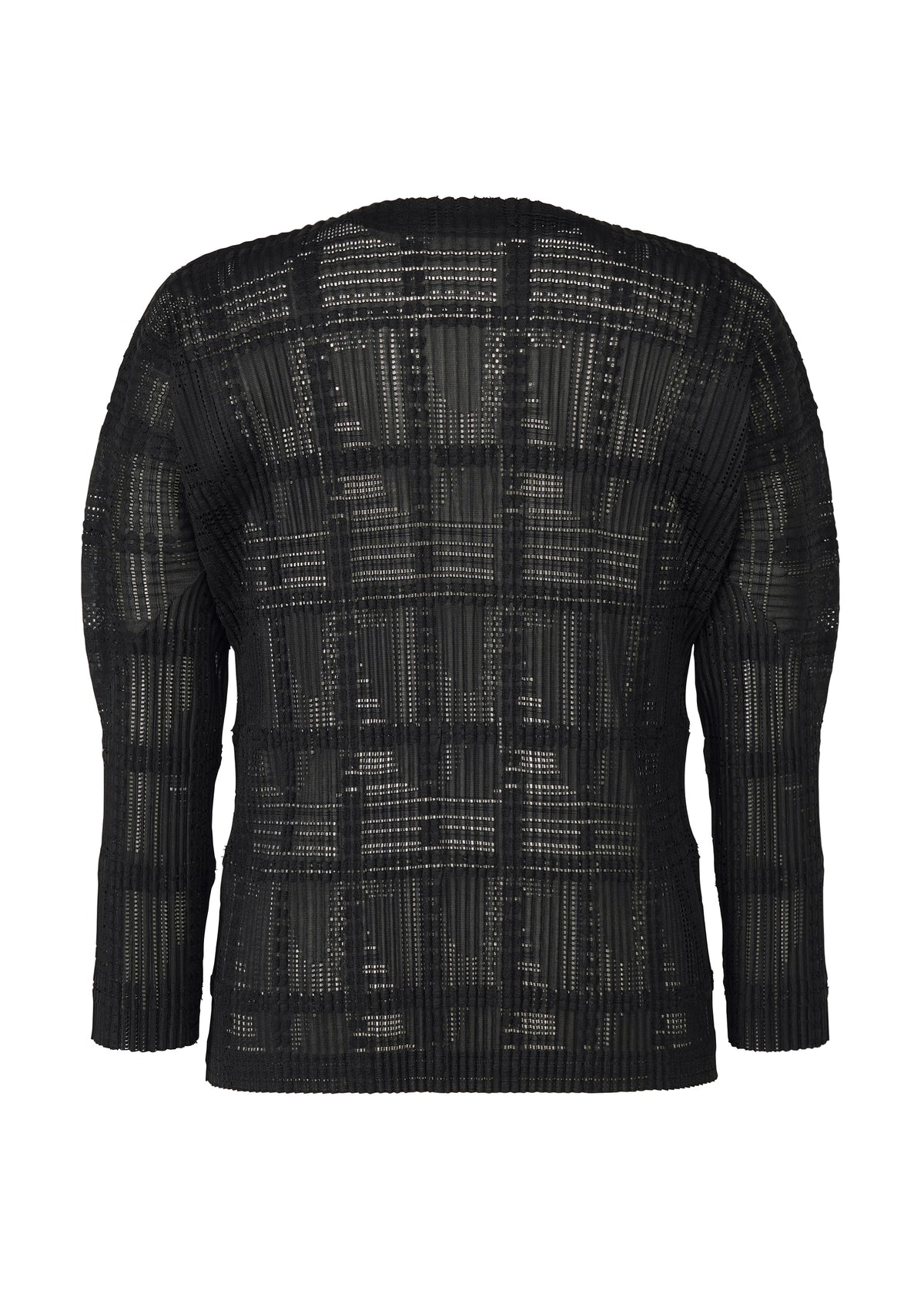 LACE GRID PLEATS、メンズ_トップス_カーディガン、ディテール画像1