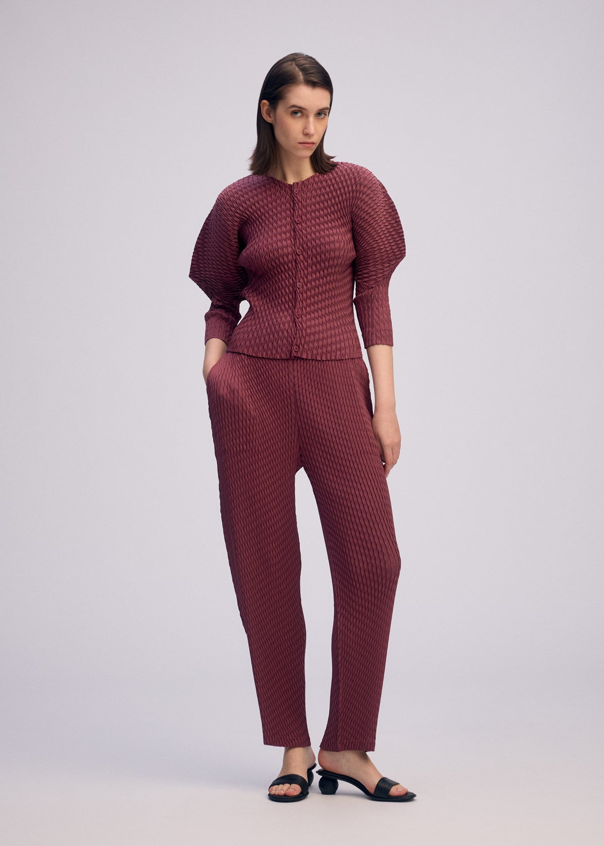 SLEEK PLEATS、ウィメンズ_パンツ、着用画像2