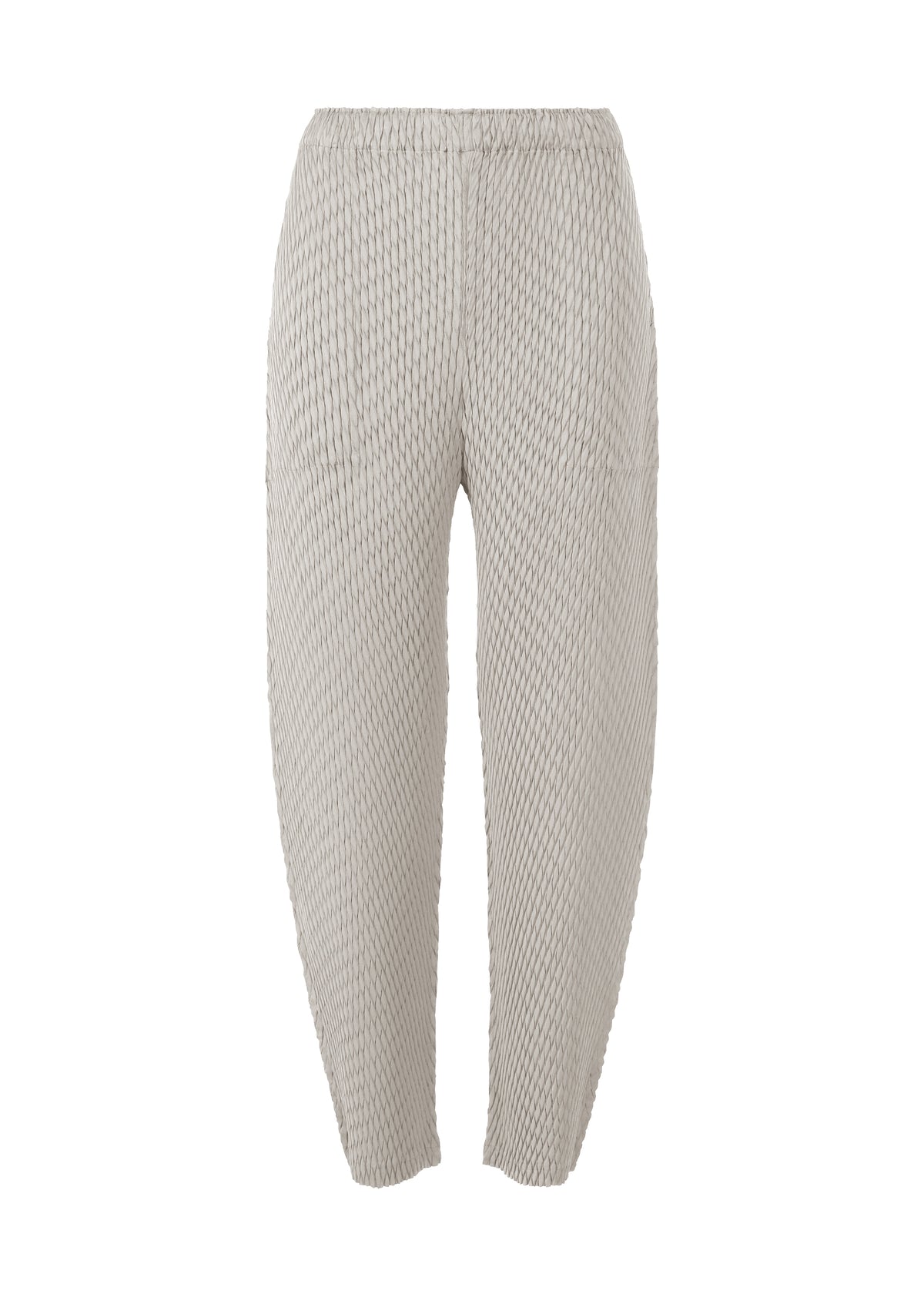 SLEEK PLEATS、ウィメンズ_パンツ、グレー
