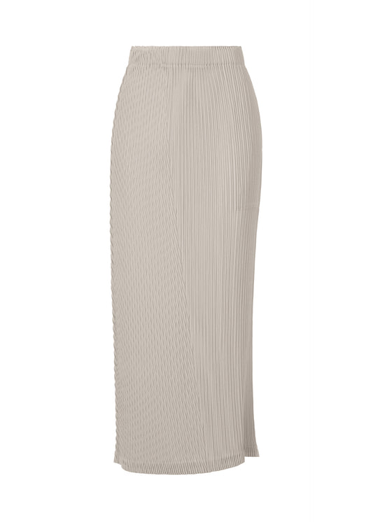 BOX SHOULDER PLEATS、ウィメンズ_スカート、グレー