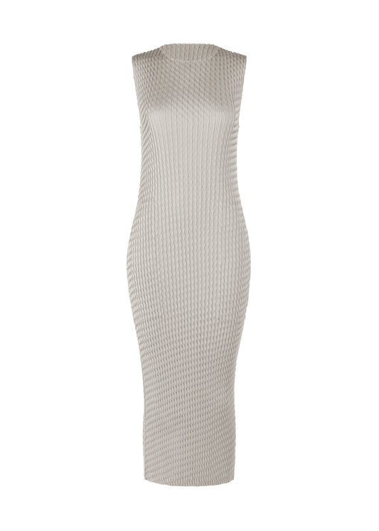 SLEEK PLEATS、ウィメンズ_ワンピース、グレー