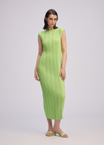 LINEN LIKE RIB PLEATS、ウィメンズ_ワンピース、着用画像2