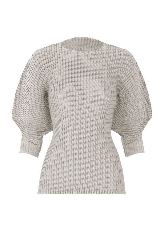 SLEEK PLEATS、ウィメンズ_トップス_トップ、グレー