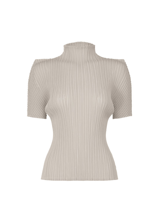 BOX SHOULDER PLEATS、ウィメンズ_トップス_トップ、グレー