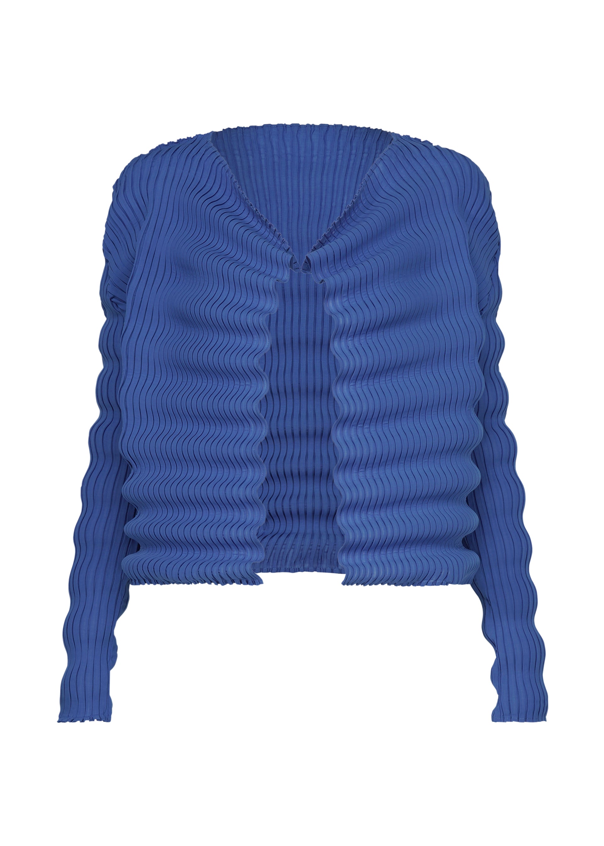 SPRING PLEATS、ウィメンズ_トップス_カーディガン、ブルー
