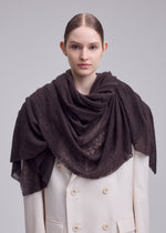 CASHMERE KNIT STOLE、ウィメンズ_ニット、着用画像1