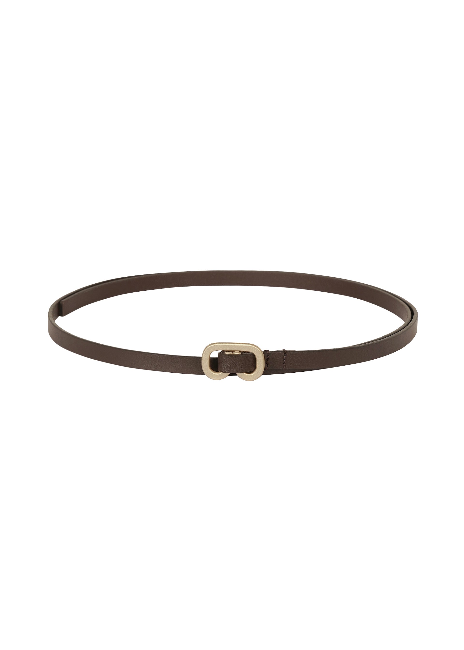 SOLID LEATHER BELT、アクセサリー&その他_アクセサリー、ブラウン