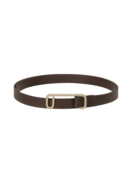 SOLID LEATHER BELT、アクセサリー&その他_アクセサリー、ブラウン