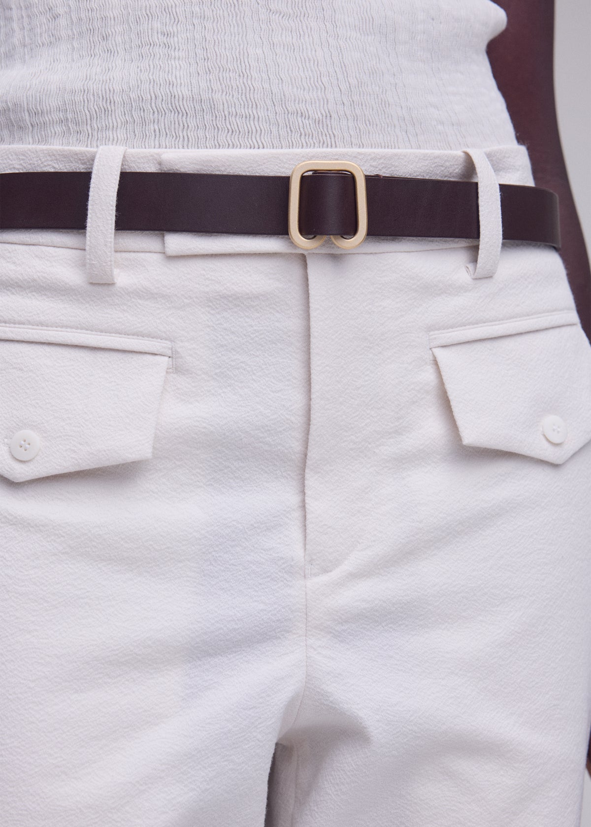 SOLID LEATHER BELT、アクセサリー&その他_アクセサリー、着用画像1