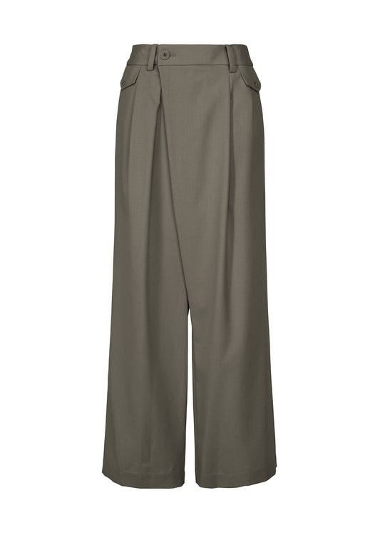 LUSTROUS WOOL PANTS、ウィメンズ_パンツ、グレー