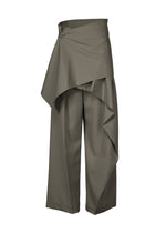 LUSTROUS WOOL PANTS、ウィメンズ_パンツ、グレー