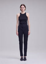 SHEER SLIT PLEATS、ウィメンズ_パンツ、着用画像1
