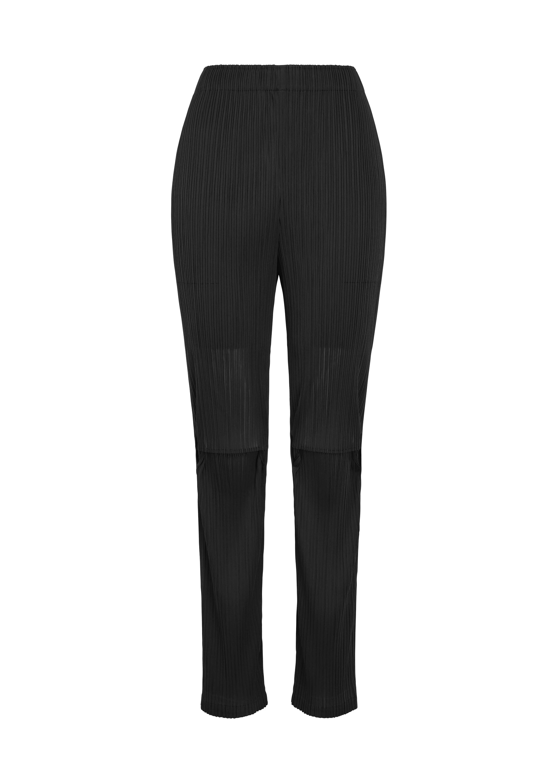 SHEER SLIT PLEATS、ウィメンズ_パンツ、ブラック