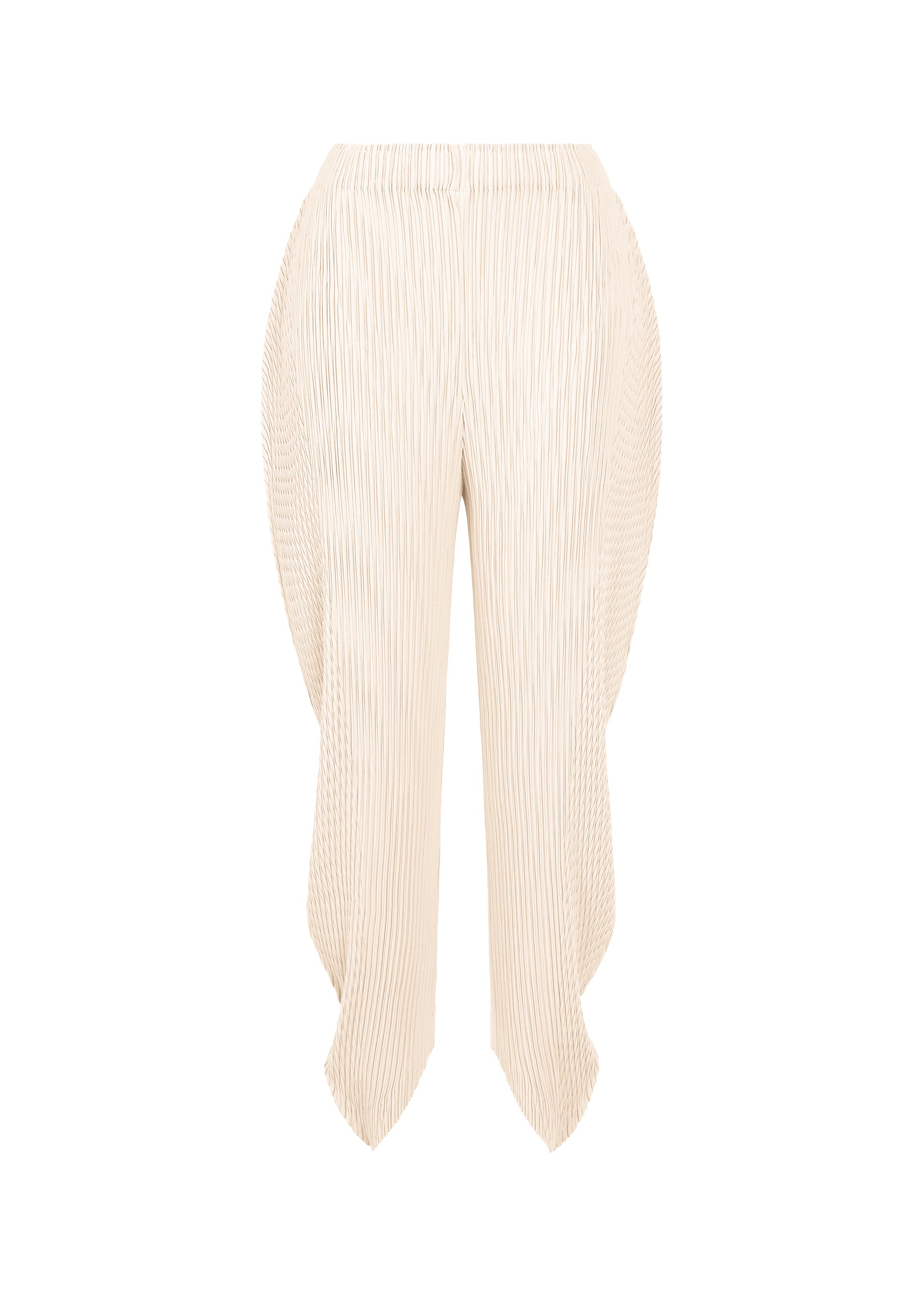 LEAF PLEATS、ウィメンズ_パンツ、ホワイト