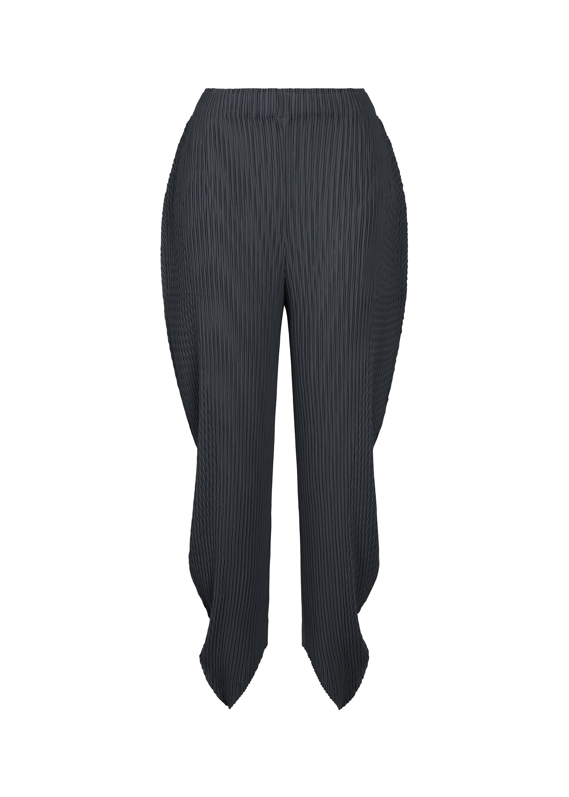LEAF PLEATS、ウィメンズ_パンツ、ネイビー