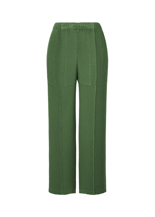 RHOMBUS PLEATS、ウィメンズ_パンツ、グリーン