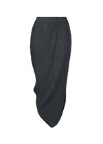 LEAF PLEATS、ウィメンズ_スカート、ネイビー
