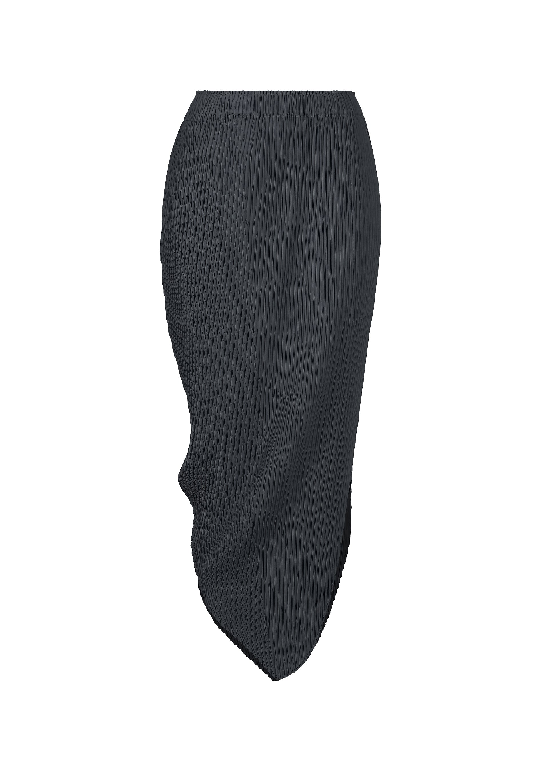 LEAF PLEATS、ウィメンズ_スカート、ネイビー