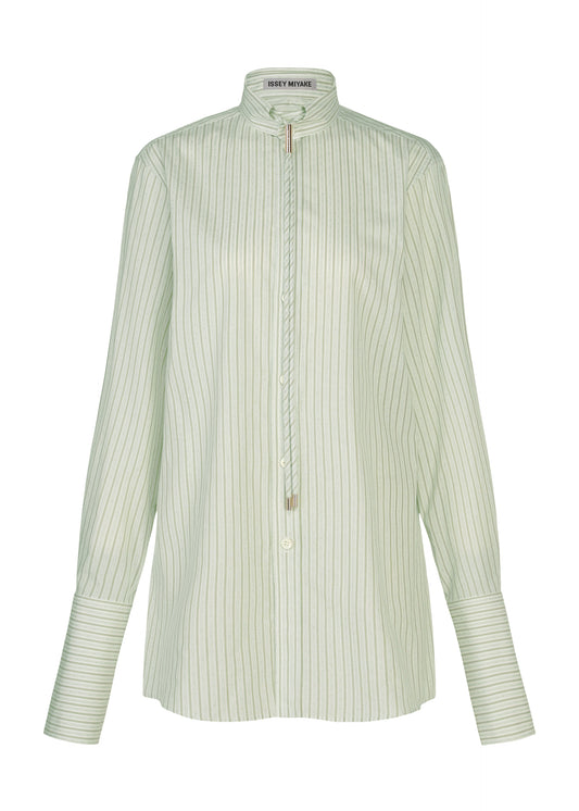 MONSIEUR SHIRT(DOBBY STRIPE)、ウィメンズ_トップス_シャツ、ホワイト