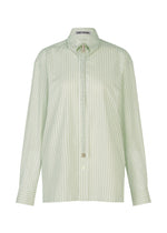 MONSIEUR SHIRT(DOBBY STRIPE)、ウィメンズ_トップス_シャツ、ホワイト